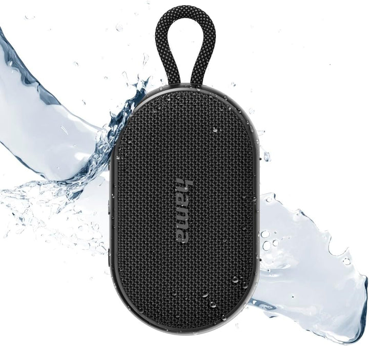Hama Bluetooth Lautsprecher Buddy 3.0, 6W (wasserdicht IPX7, mit Akku, 12 Stunden Musik, True Wirele