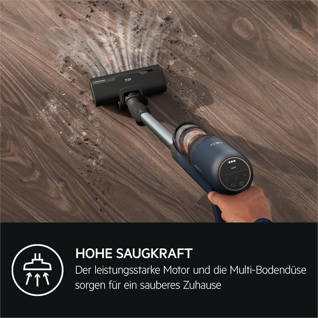 AEG Ultimate 7000 Akku-Staubsauger, ETM TESTSIEGER, Extra Kraftvoll, Ultraleicht 2,2 kg, bis zu 40 M