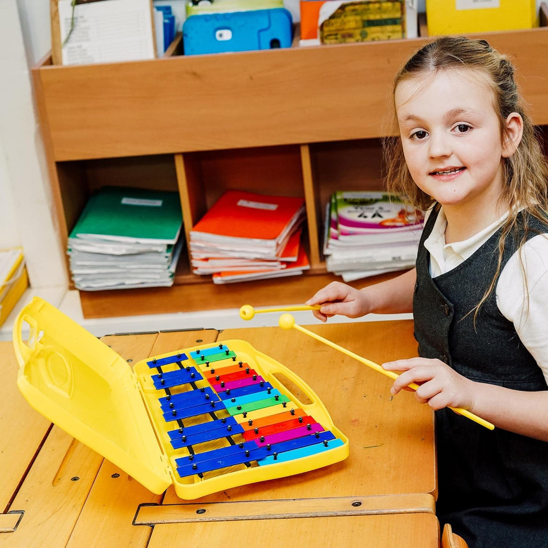 A-Star 25 Note Chromat Glockenspiel 2 Oktaves G5-G7 In Festem Fall Mit Schlägern-Regenbogen Metallst