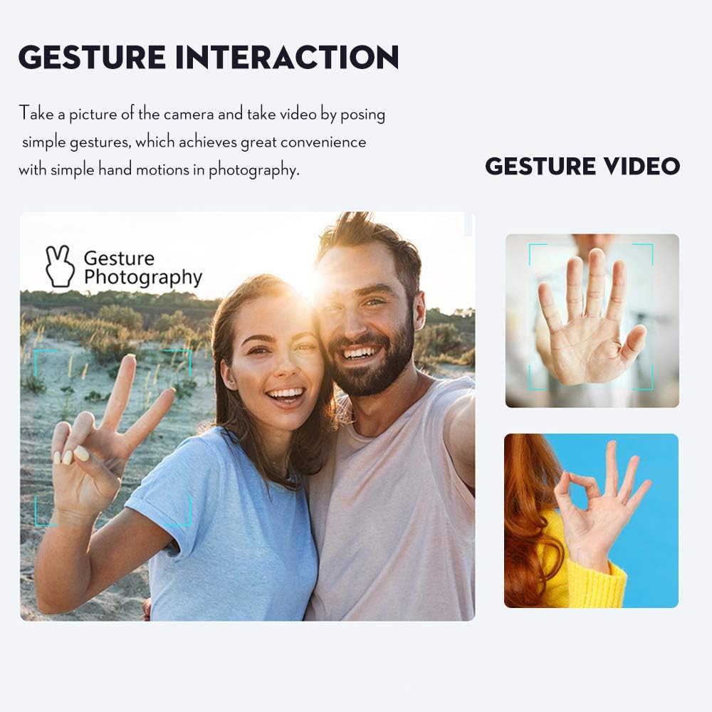 Drohne mit Kamera, 4K-Kamera, Track-Flug, Schwerkraftsensor, Geste, Foto, Video, Höhenhaltung, Headl