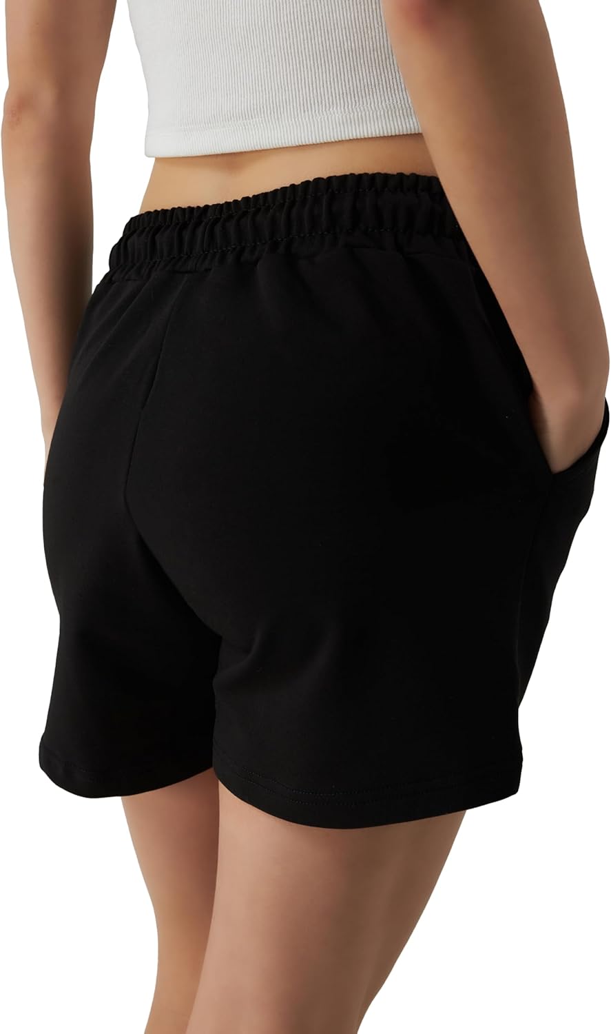 Kurze Hose Damen – Shorts Damen Sommer, Kurze Sporthose Laufshorts, Trainingshose Women Hosen Kurz L