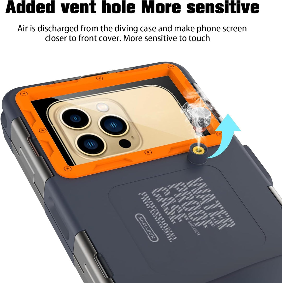 ZLIME wasserdichte Handyhülle 7.0 Zoll Unterwasser Wasserfeste Handy Wasserschutzhülle Handytasche,