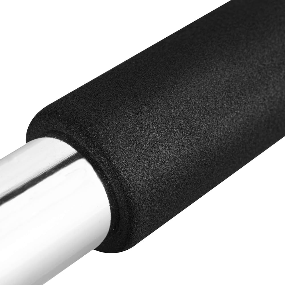 FFitness Unisex Erwachsene Door Bar 83-130, Silber und Schwarz, 80-130 cm