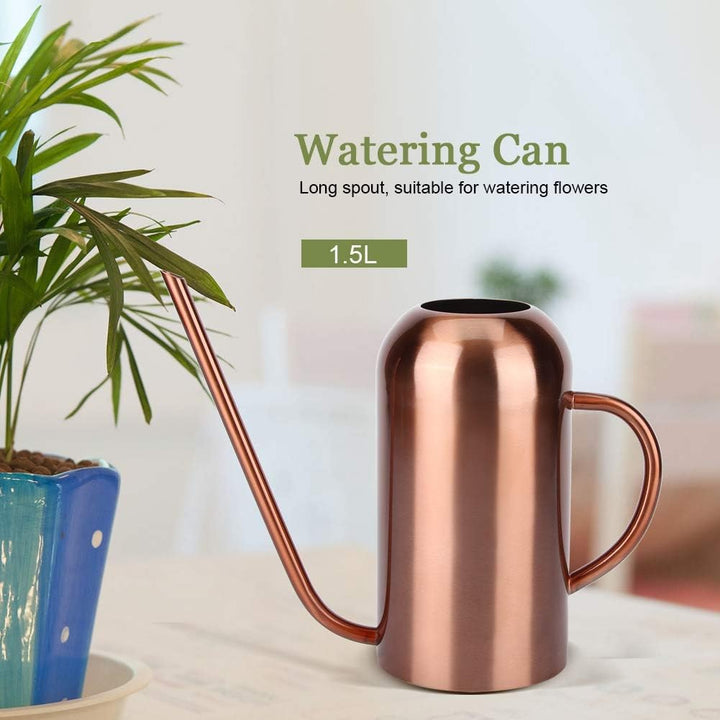 1.5l Edelstahl giesskanne Indoor für Kinder Haus Schreibtisch büro Pflanzen Bonsai streuen Topf Lang