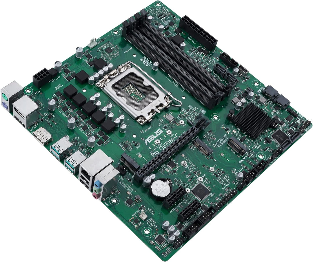 ASUS Pro Q670M-C-CSM Business-Mainboard Sockel Intel LGA 1700 (Micro-ATX, PCIe 4.0, DDR5, Intel-vPro