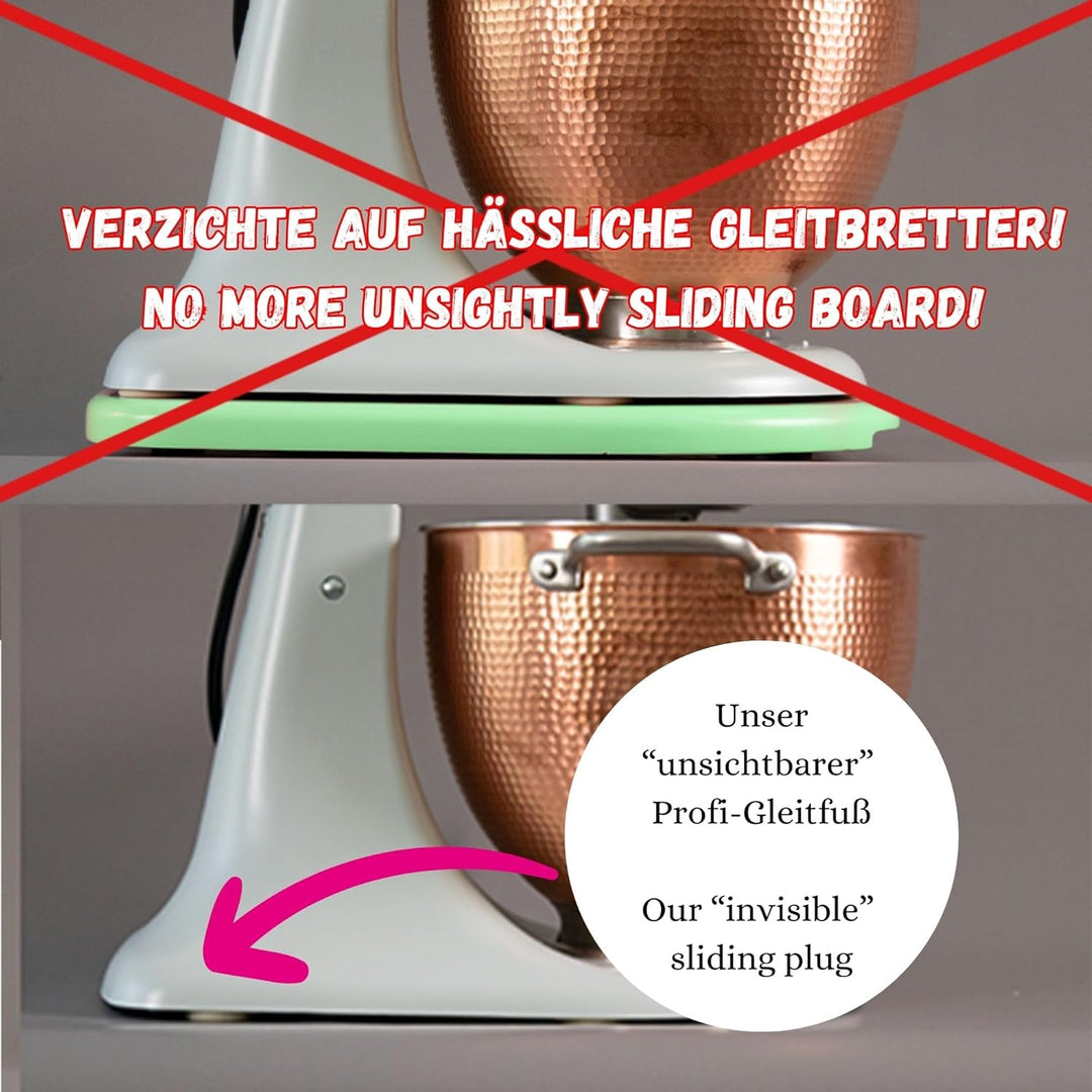 Kitty Professional Gleitfuss "Mover" kompatibel mit 4,3 und 4,8 Liter KitchenAid Küchenmaschinen 4,3