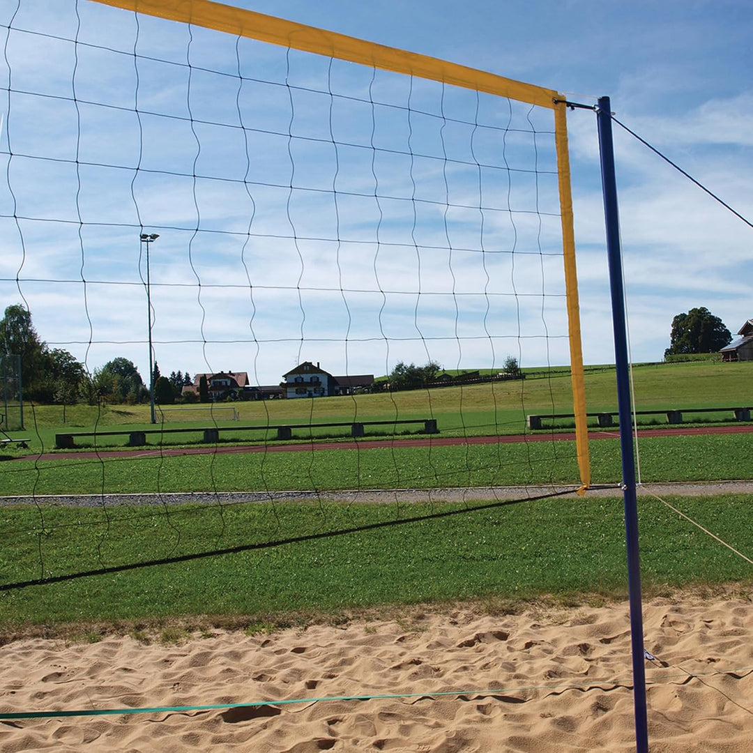 Schildkröt® Volleyball Netzgarnitur Fun, Robustes Beachvolleyball Netz, 2,43m x 9,5m, inkl. Pfosten,