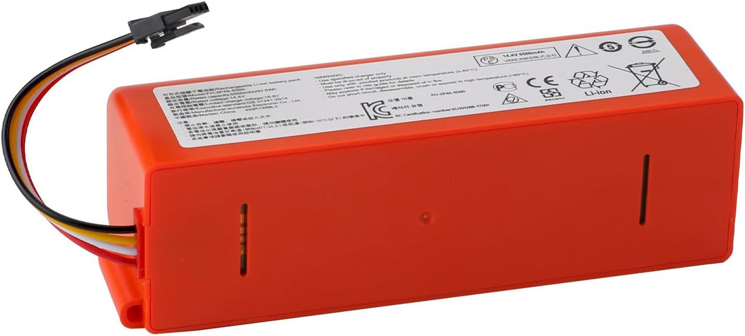 Ersatzakku für Roborock S5 S50 S6 S7 S8 S51 S55 S502 Max Qrevo Pro 14,4 V 6500 mAh Li-Ion