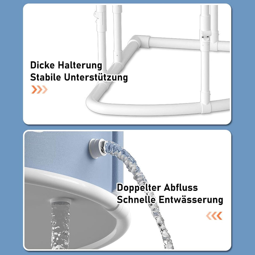 Tragbare Badewanne für Erwachsene Faltbare Badewanne mit Kissen Falten mit Einem Klick Bathtub Wanne