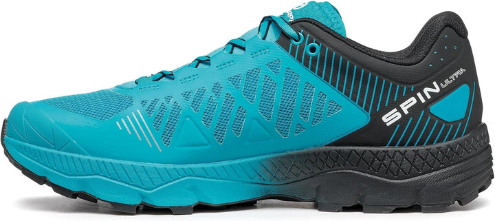 Scarpa Herren Spin Ultra Schuhe Trailrunningschuhe 46,5 (11,5 UK) Azure Black, 46,5 (11,5 UK) Azure
