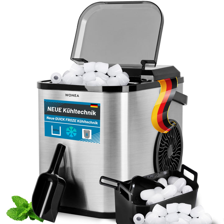 Eiswürfelmaschine Selbstreinigend, Eiswürfelbereiter mit 1Liter Wassertank | Eiswürfelbereiter Selbs