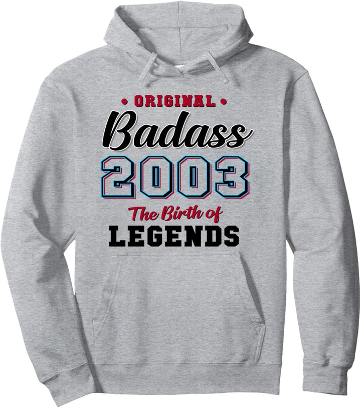 18. Geburtstagsgeschenk Badass Legend 2003 18 Jahren Pullover Hoodie