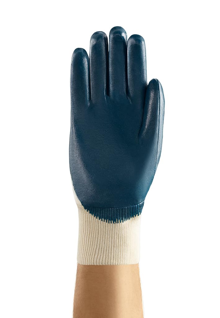 Ansell Hylite 47-400 Mehrzweckhandschuhe, Mechanikschutz, Blau, Grösse 9 (12 Paar) Strickbund 9 (L),