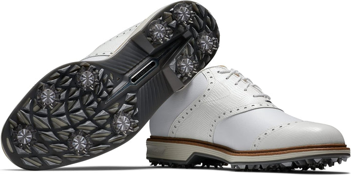 FootJoy Herren Premiere Serie Wilcox Golfschuh 39.5 EU Weiss Weiss Hellgrau, 39.5 EU Weiß Wei&#
