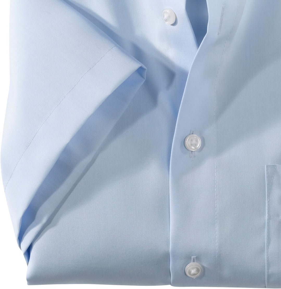 OLYMP Herren Businesshemd Langarm Luxor,Einfarbig,modern fit,New Kent 37 Blau 15, 37 Blau 15