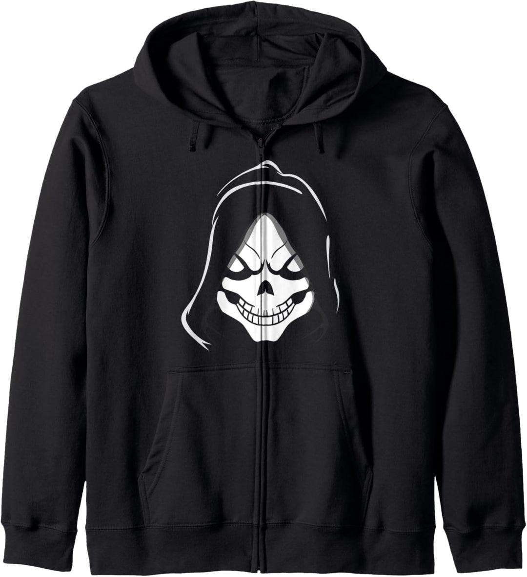 Grim Reaper Face Costume Easy Halloween Death Skeleton Gift Kapuzenjacke