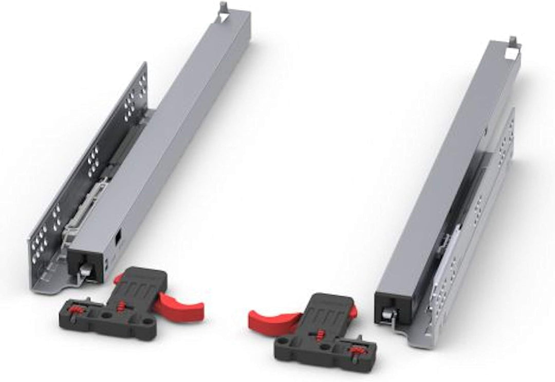 SOTECH 1 Paar Smart Slide Vollauszüge UV4-40-K2D-L300-SC für Holzschublade, 40 kg, 300 mm mit Soft-C