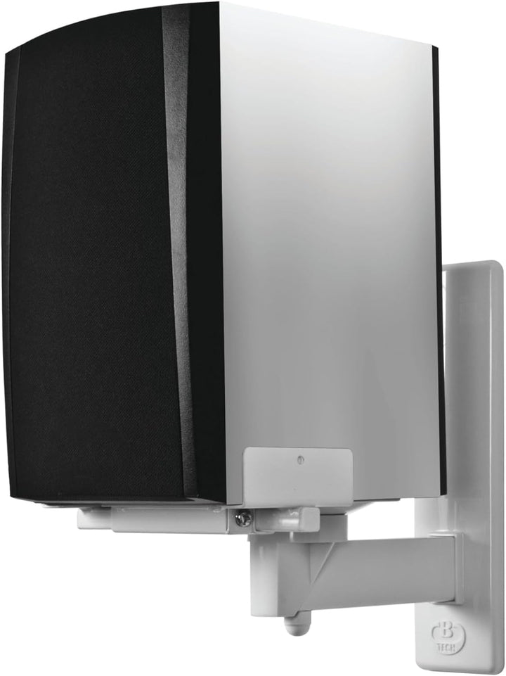 B-Tech - BT77 - Ultragrip ProTM Wandhalterung für Lautsprecher, neig- und schwenkbar, Weiss (Paar) S