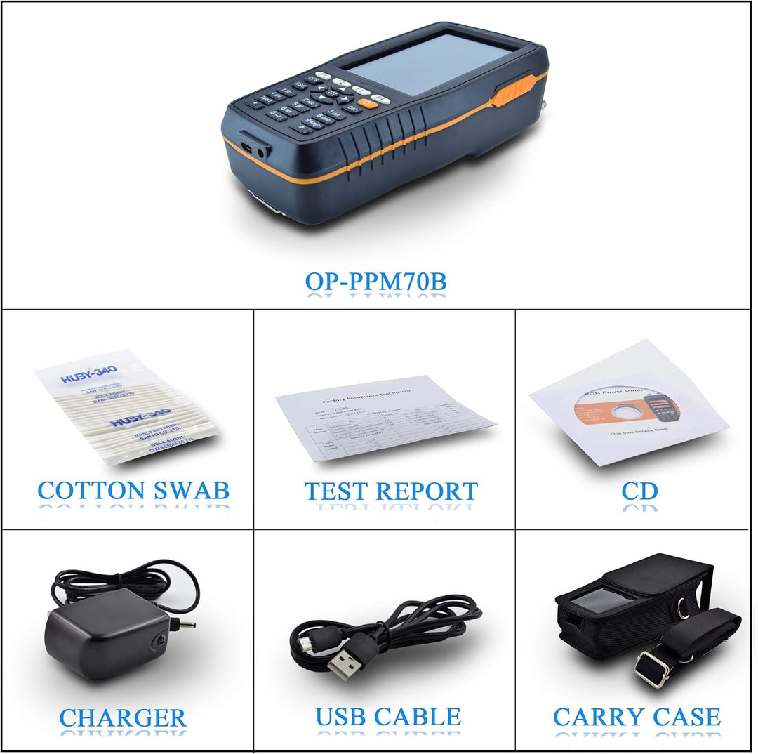 1310/1490 / 1550nm tragbares optisches PON-Leistungsmessgerät, tragbares PON-Glasfaserkabeltester-We