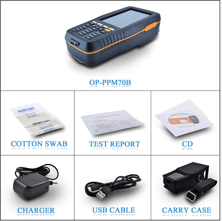 1310/1490 / 1550nm tragbares optisches PON-Leistungsmessgerät, tragbares PON-Glasfaserkabeltester-We