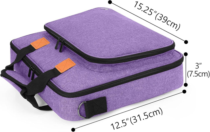Luxja Tragetasche für A4 Licht Pad und Diamond Painting Werkzeug Lila, Lila