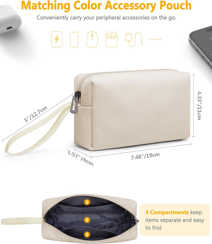HYZUO 13 Zoll Laptop Hülle Tasche mit Ständer für MacBook Air 13 M5 A3449 M4 M3 M2 M1 2026-2018, Mac