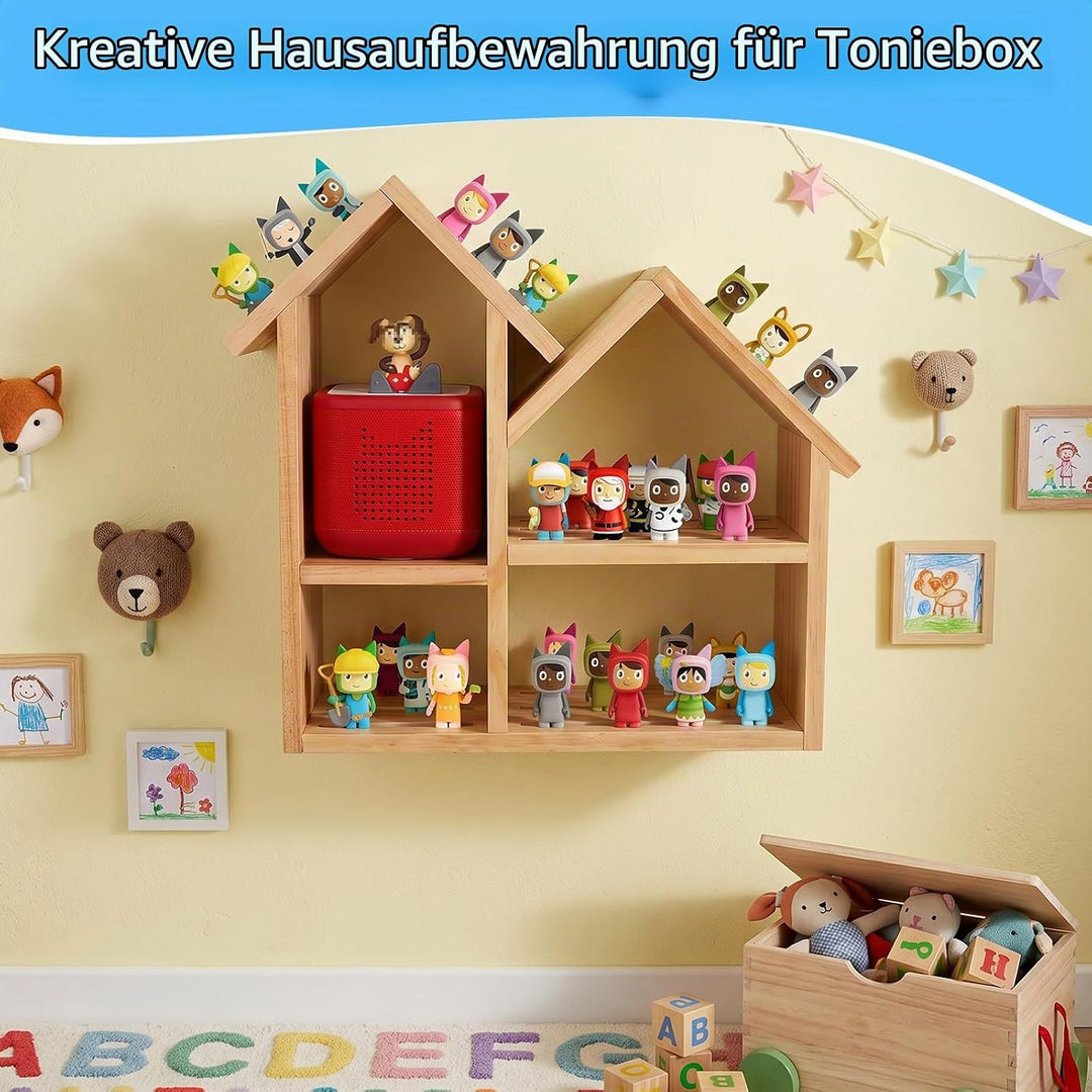 Gieanoo für Tonies Regal Kompatibel mit Toniebox 2/1, Magnetische Tonies Aufbewahrung für 30–40 Toni