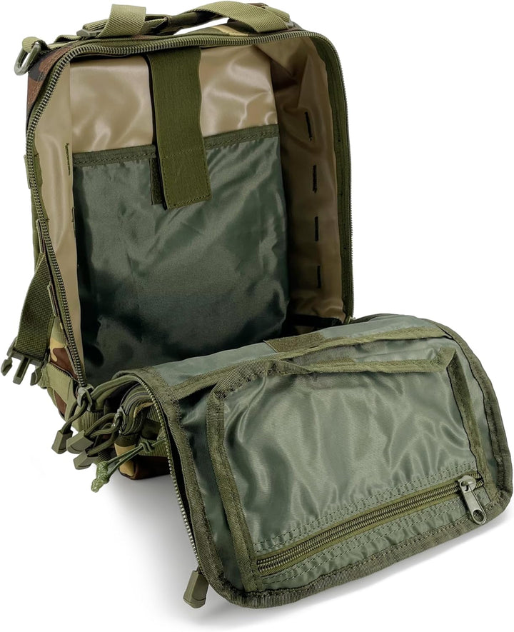 Alephnull Taktische Brusttasche Molle Wandern Daypack Sling Tasche Crossbody-Umhängetasche für Outdo