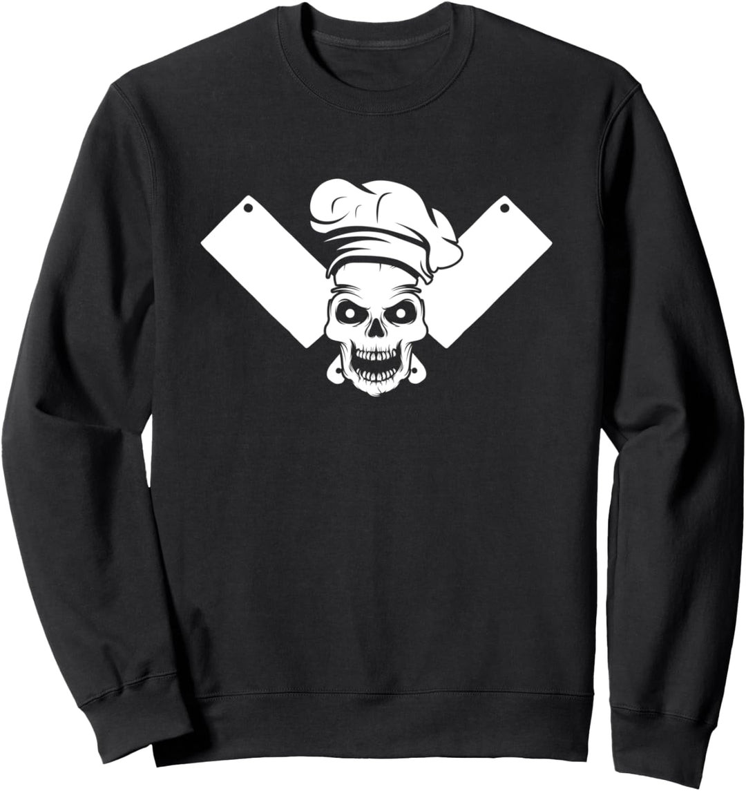Koch Totenkopf Küchenchef Hobbykoch Küche Geschenk Chefkoch Sweatshirt