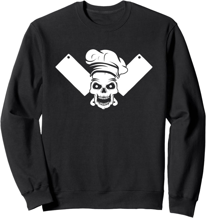 Koch Totenkopf Küchenchef Hobbykoch Küche Geschenk Chefkoch Sweatshirt