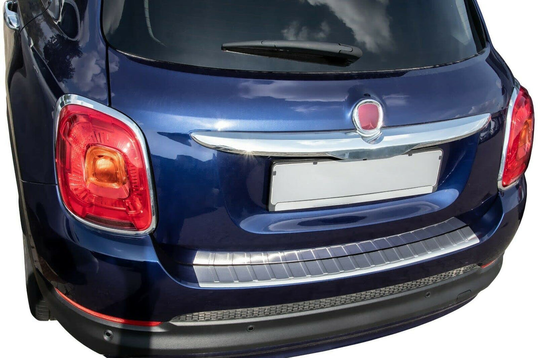 Ladekantenschutz Edelstahl MATT kompatibel für FIAT 500X ab BJ 2014- | mit Abkantung | premium Quali