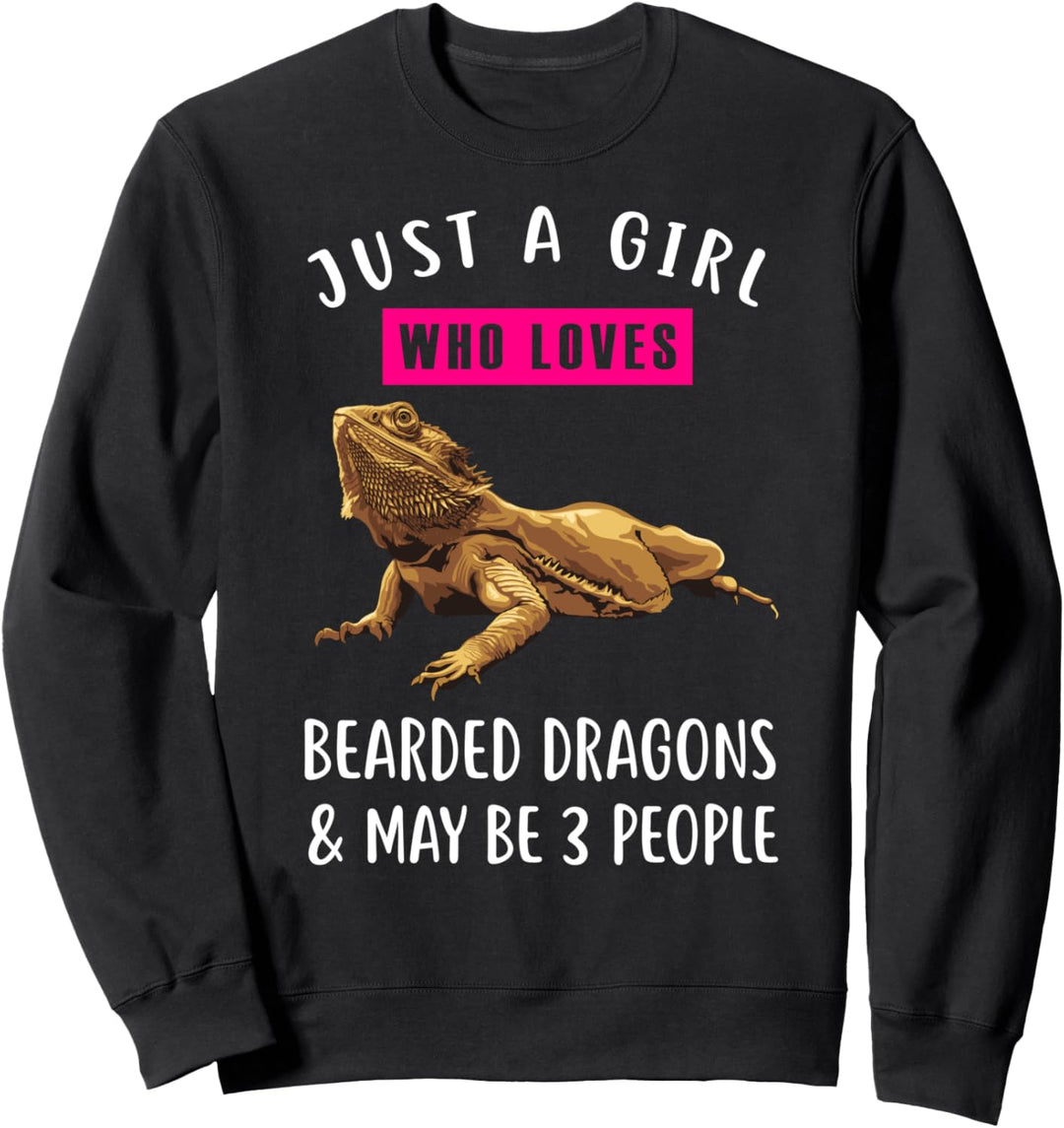 Cool Just a Girl Who Loves Bearded Dragons Sweatshirt
