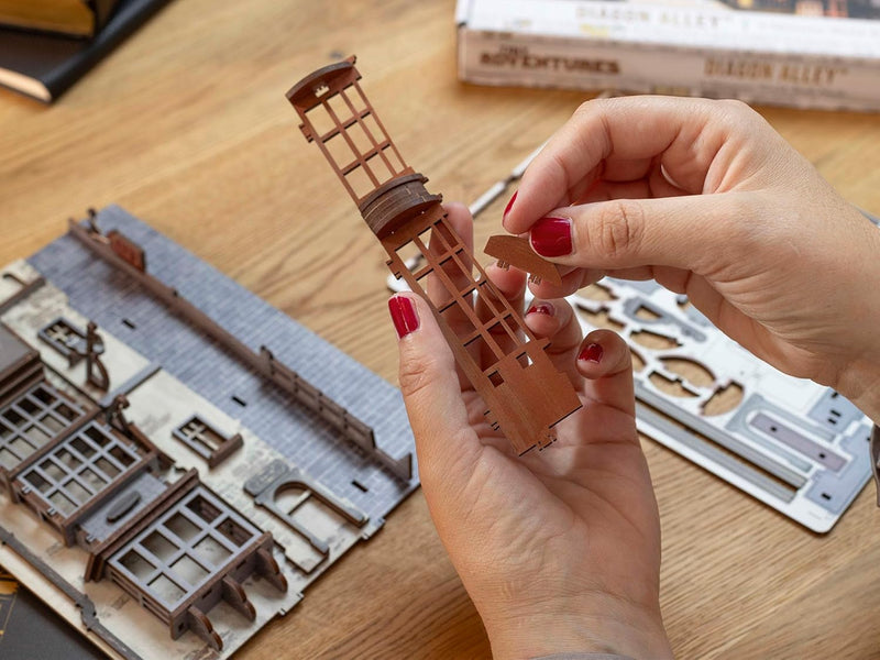 Revell Modellbausatz Tiny Adventures I Diagon Alley Harry Potter I 3D Miniaturhaus I DIY Book Nook H