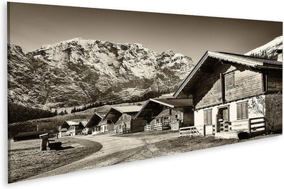 islandburner Bild auf Leinwand Altes Bauernhaus Auf Der Eng Alm Im Österreichischen Karwendelgebirge