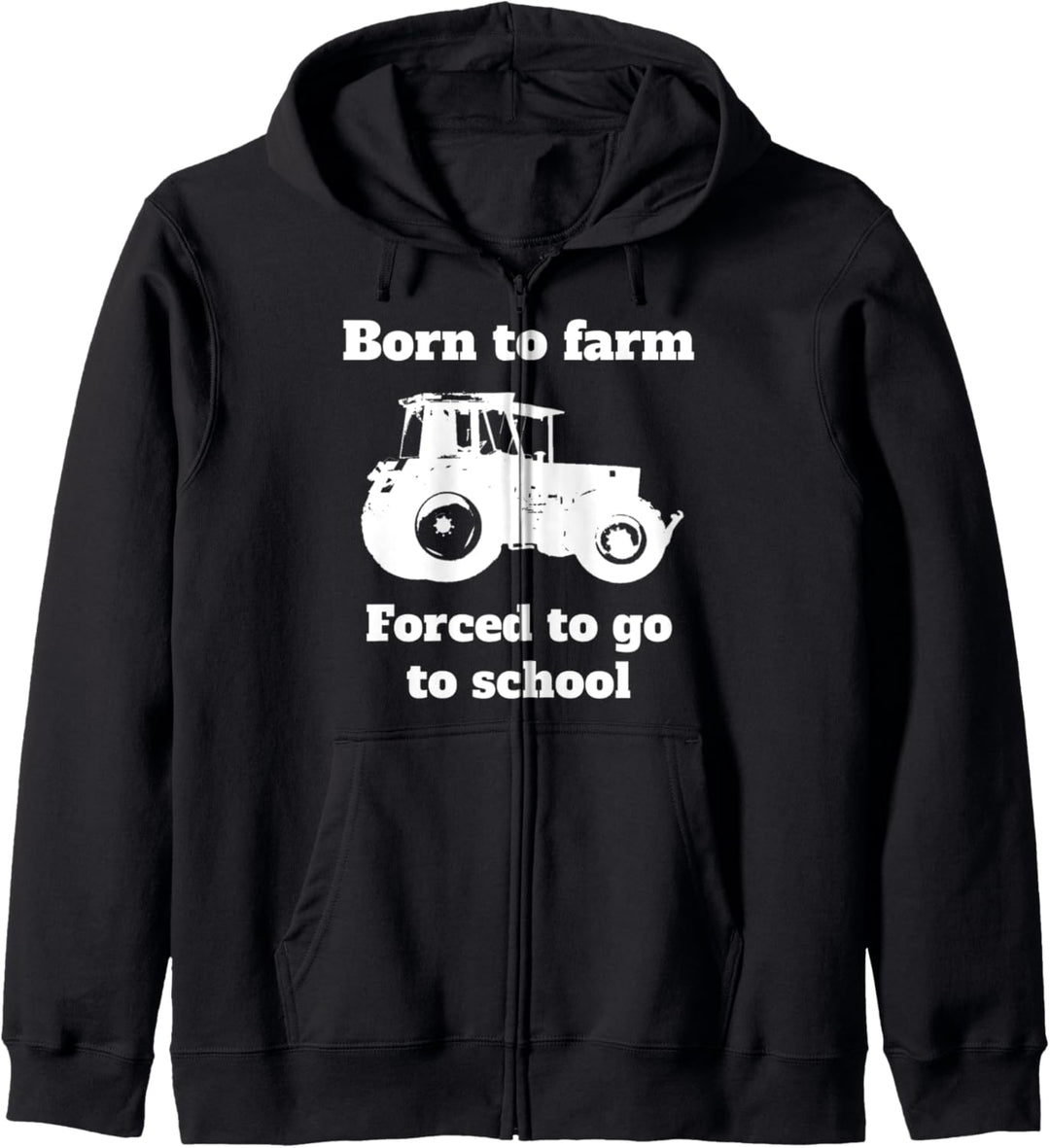 Born to farm Landwirt Bauer Landwirtschaft Trecker Traktor Kapuzenjacke