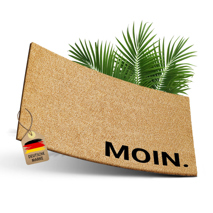 Kokos Fussmatte 60x40cm Moin I Extra strapazierfähige & rutschfeste Kokosmatte I Für den Innen- & üb
