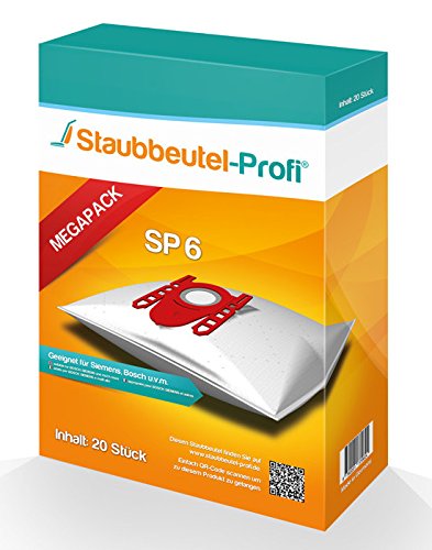20 Staubsaugerbeutel geeignet für Siemens VS06B1110 VS06B113 synchropower von Staubbeutel-Profi® kom