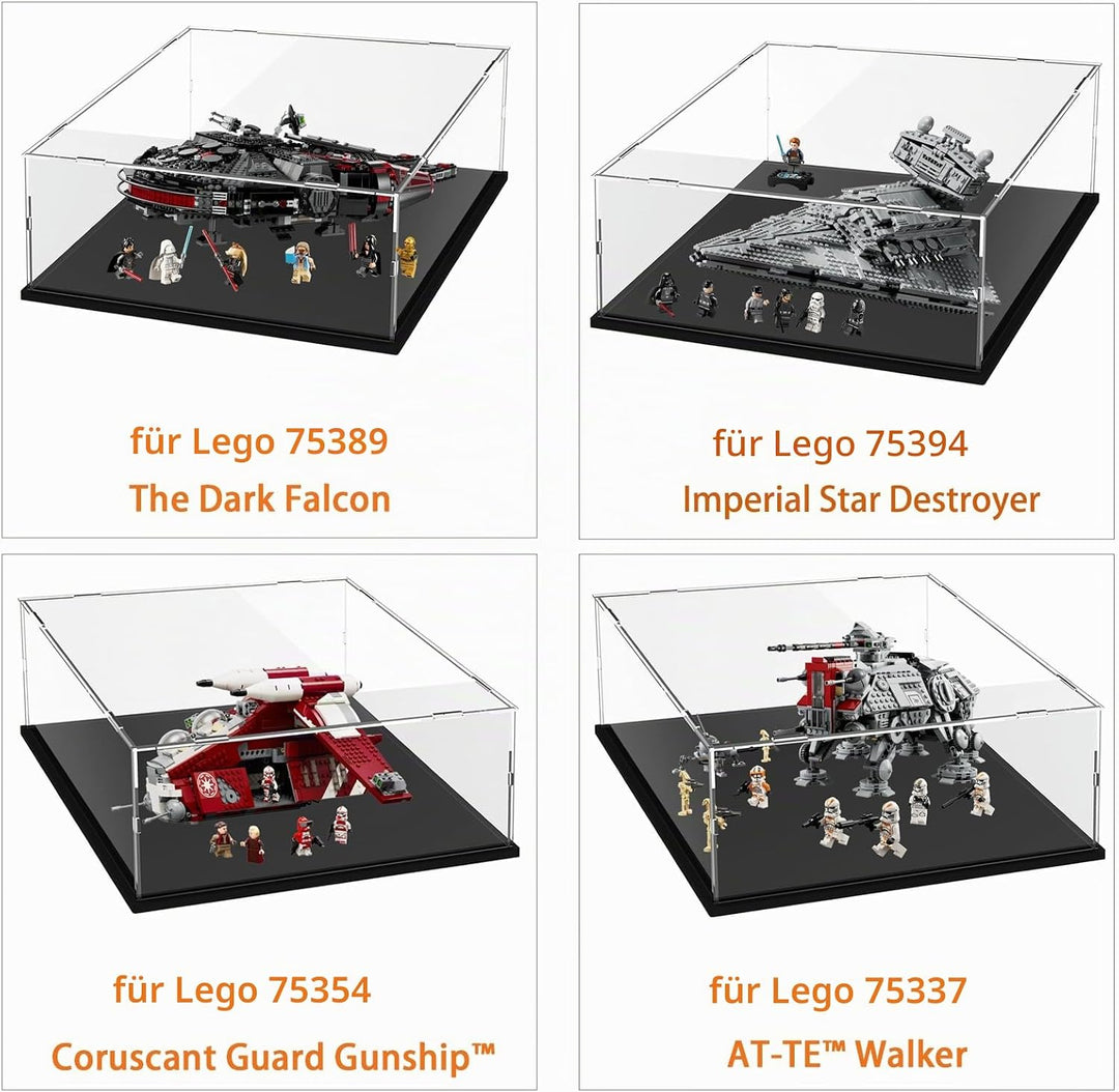 Acryl Vitrine Klar für Lego Actionfiguren Funko Pop Modell Skulptur Transparenter Plexiglas Display