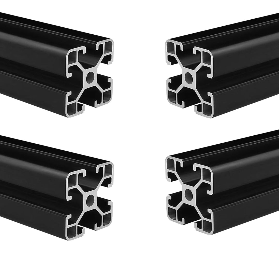 Coavoo AluProfil 4040 Alu Profil 200mm T Typ Schwarz Aluminium Profile 40x40 Europäischer Standard E