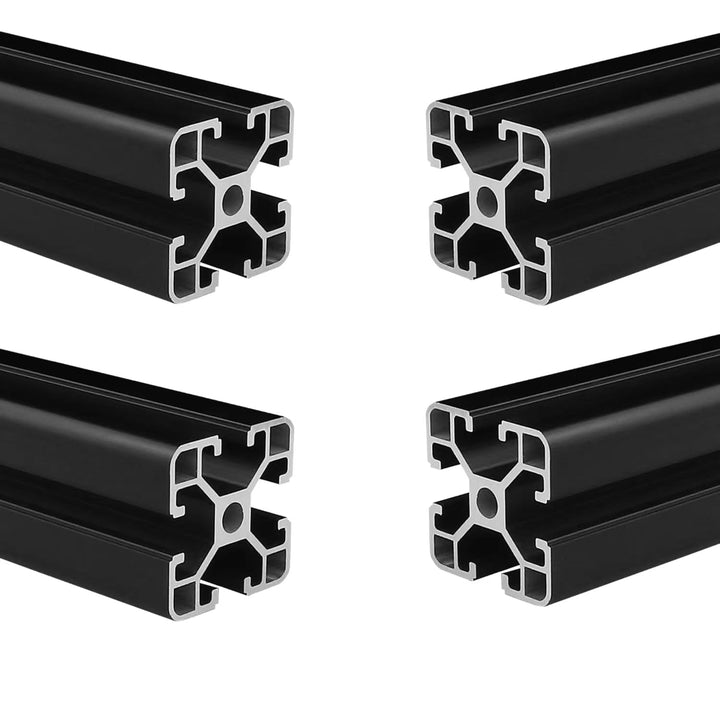 Coavoo AluProfil 4040 Alu Profil 200mm T Typ Schwarz Aluminium Profile 40x40 Europäischer Standard E