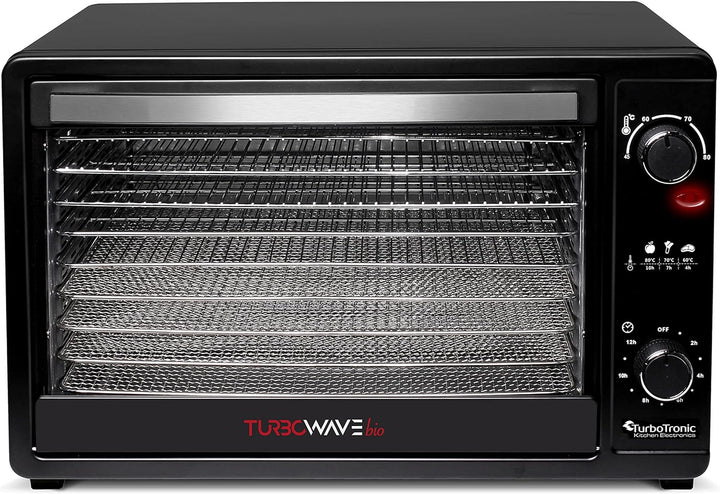 TurboTronic By Z-LINE TurboWave Bio Dörrgerät komplett aus Metall, 45 Liter, 9X Einlegeboden, inkl.