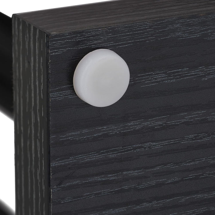 Relaxdays Pflanzenregal, Blumentreppe mit 5 Ablagen, HBT 117 x 43 x 22 cm, Stahl u. MDF, Blumenregal