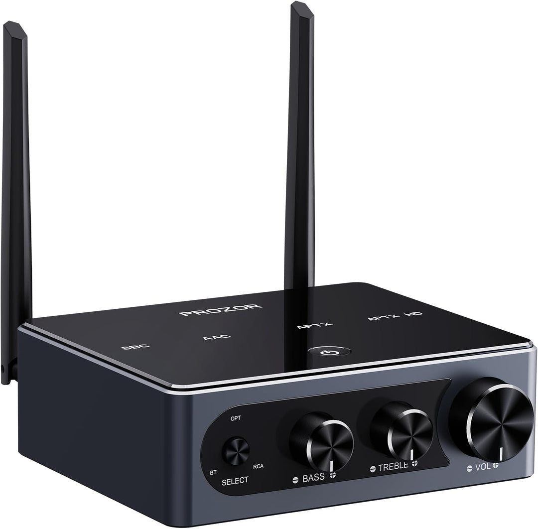 PROZOR Verstärker HiFi Stereo 2 Kanal 50W+50W Bluetooth Verstärker für Lautsprecher Kopfhörerverstär