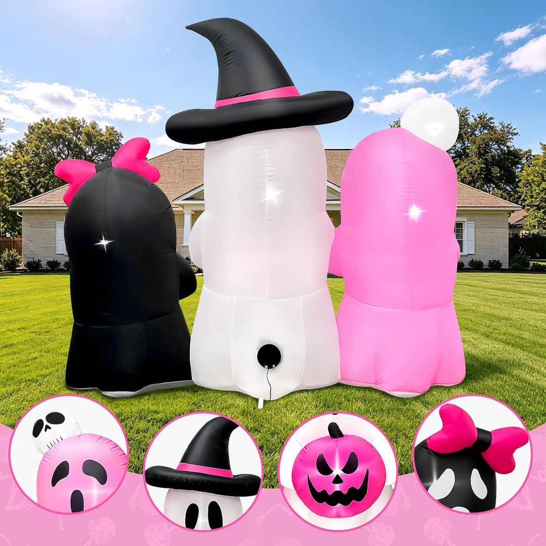 Kalolary Halloween Inflatable Decoration, Halloween Decoration Inflatable Party for Yard Garden Lawn