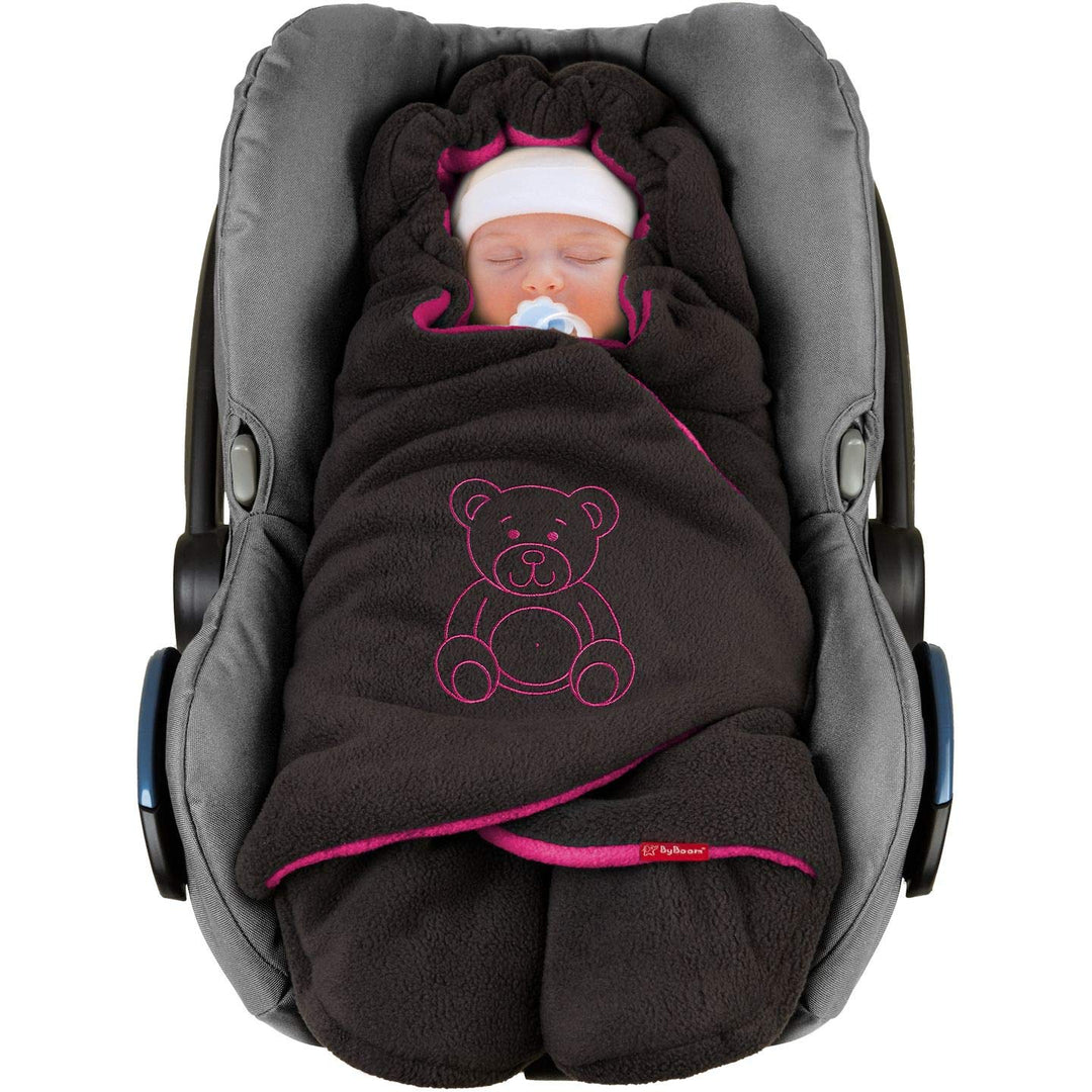 ByBoom Baby Winter-Einschlagdecke "Das Original mit dem Bären", Universal für Babyschale, Autositz,