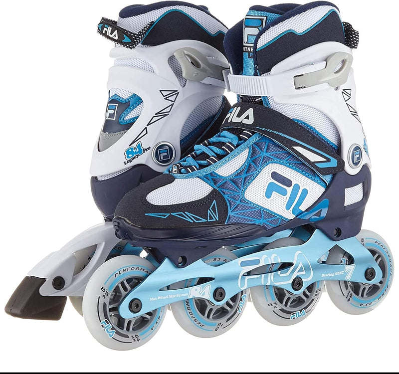 FILA Inliner Damen Legacy Pro 84, Inline-Skates mit Air Flow Belüftungssystem, Rollerblades mit bequ