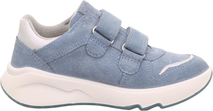 Superfit Mädchen Melody Sneaker 30 EU Blau Silber 8010, 30 EU Blau Silber 8010