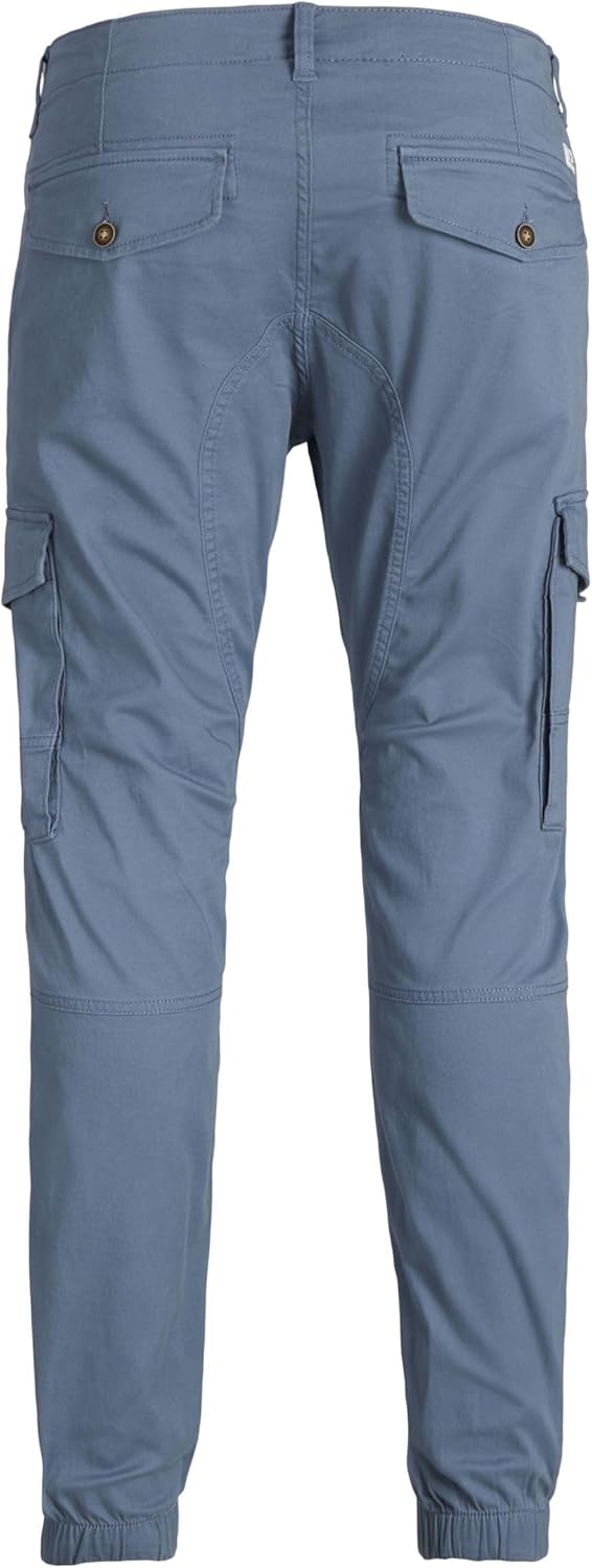 JACK & JONES Herren Jpstpaul Jjflake Cargo Noos Cargohose 27W / 32L Blau, 27W / 32L Blau