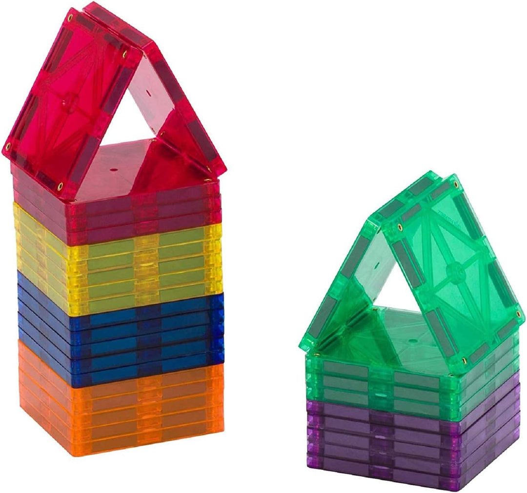Playmags Starter Kit - 30 Stück Squares Set: Jetzt mit stärkeren Magneten, Robust, Super-Durable Mag