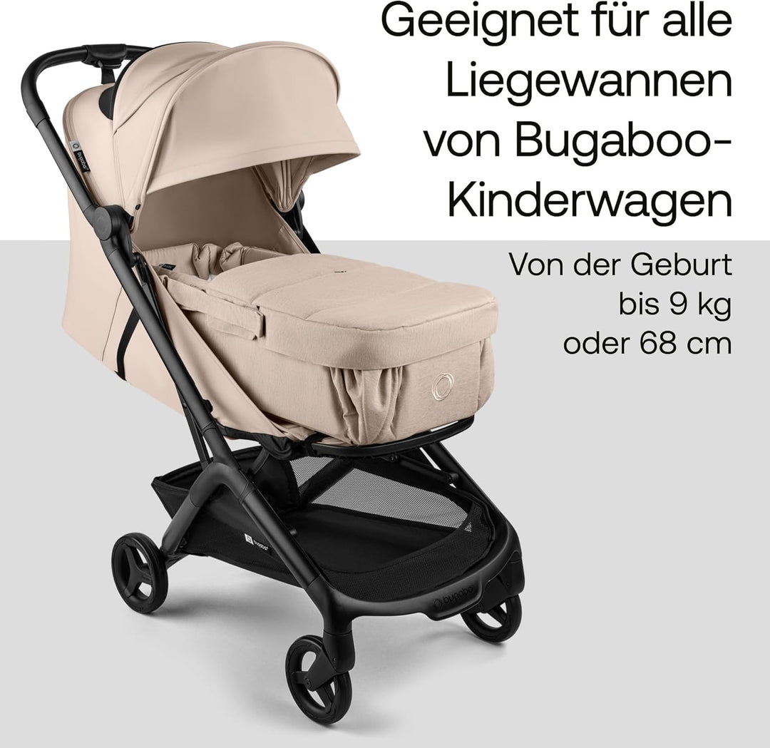 Bugaboo Babynest, tragbare Liegewanne mit Tragegurten Kinderwagen geeignet, entfalbar zu Einer Baumw
